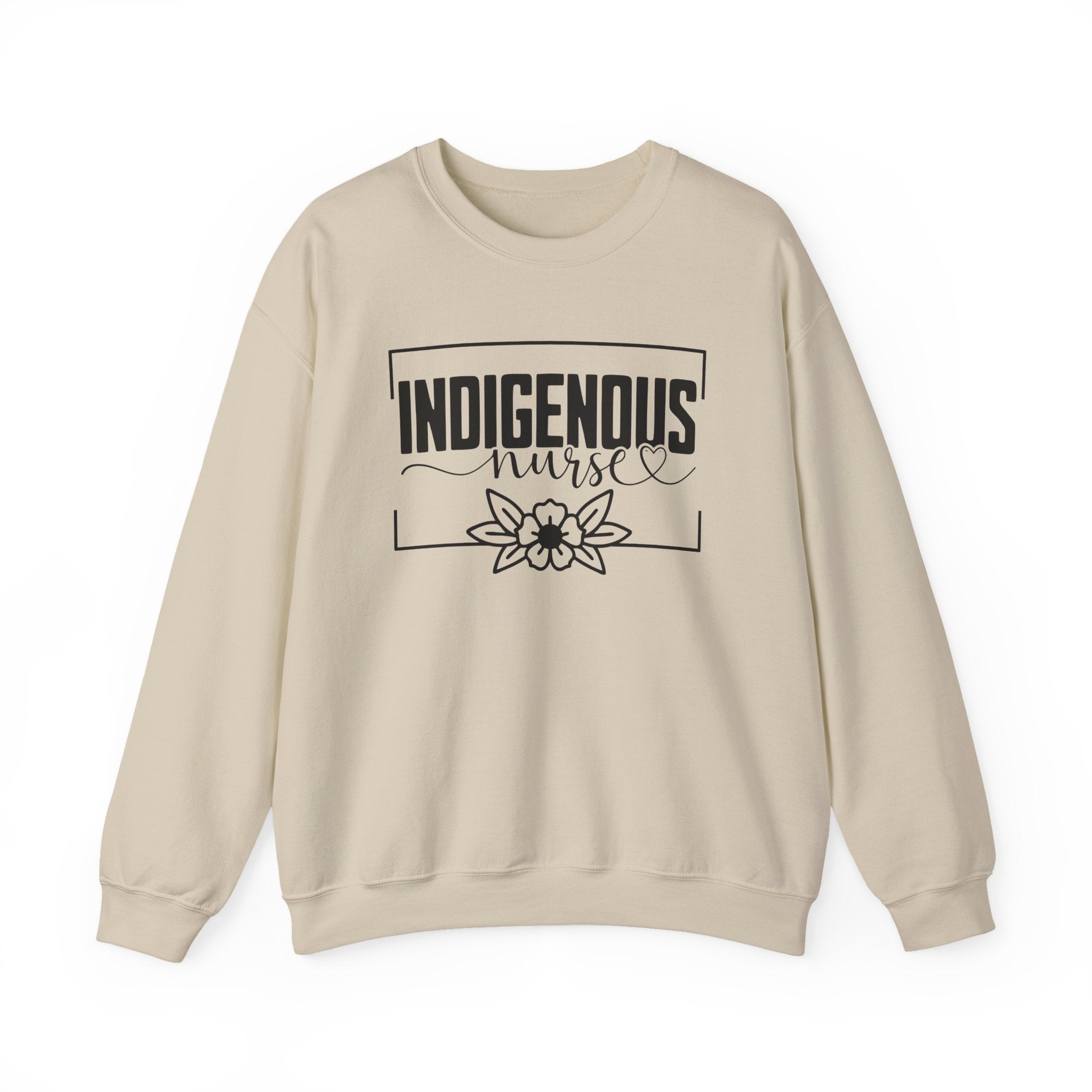 Indigenous Nurse Crewneck Sweatshirt - Cozy & Empowering Apparel for Healthcare Professionals