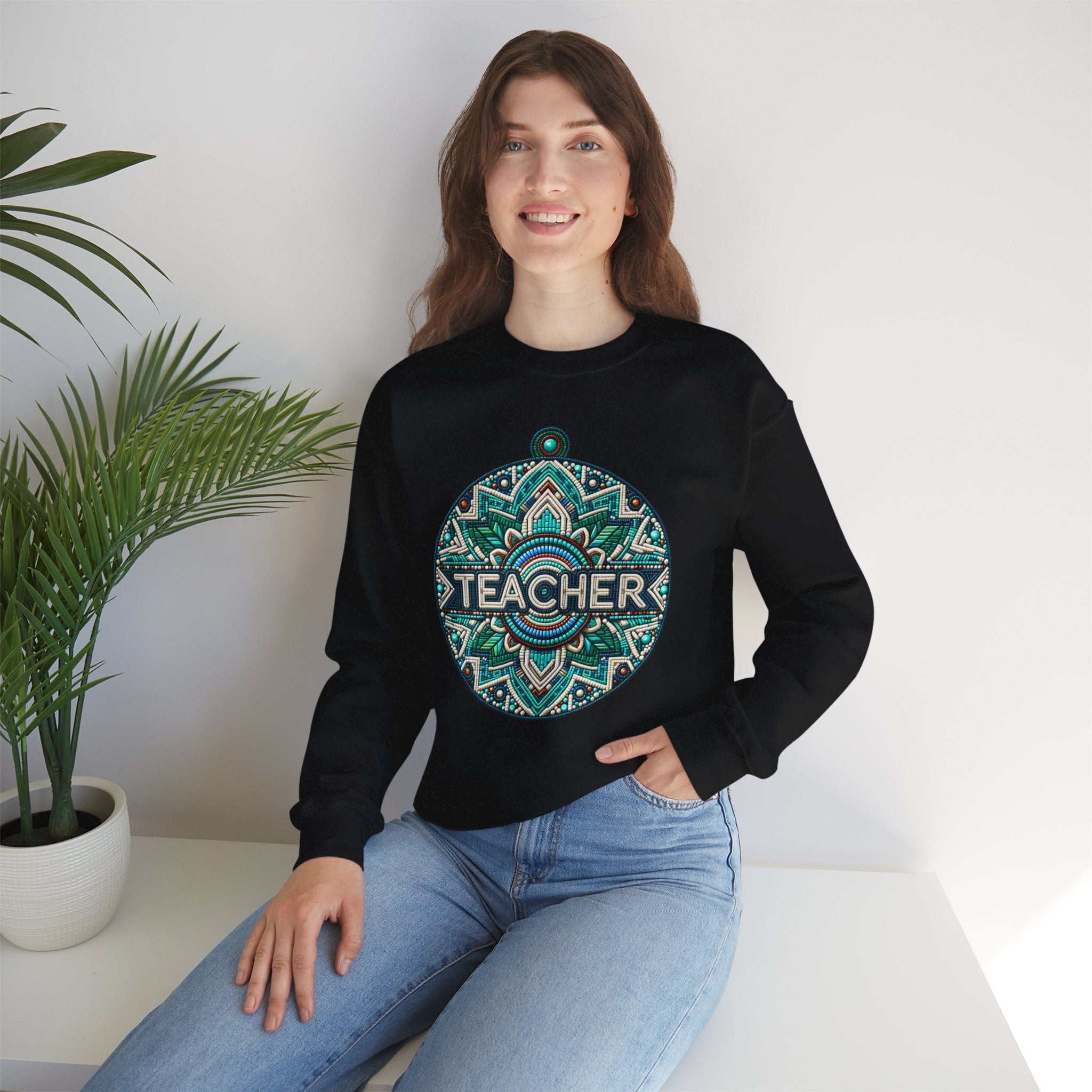 Teacher Mandala Sweatshirt - Cozy Gift for Educators