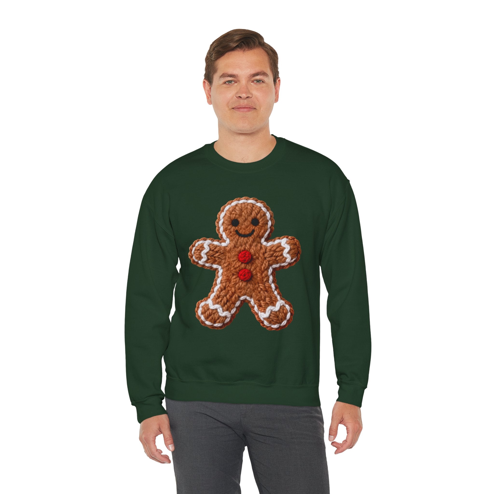 Gingerbread Man Holiday Crewneck Sweatshirt