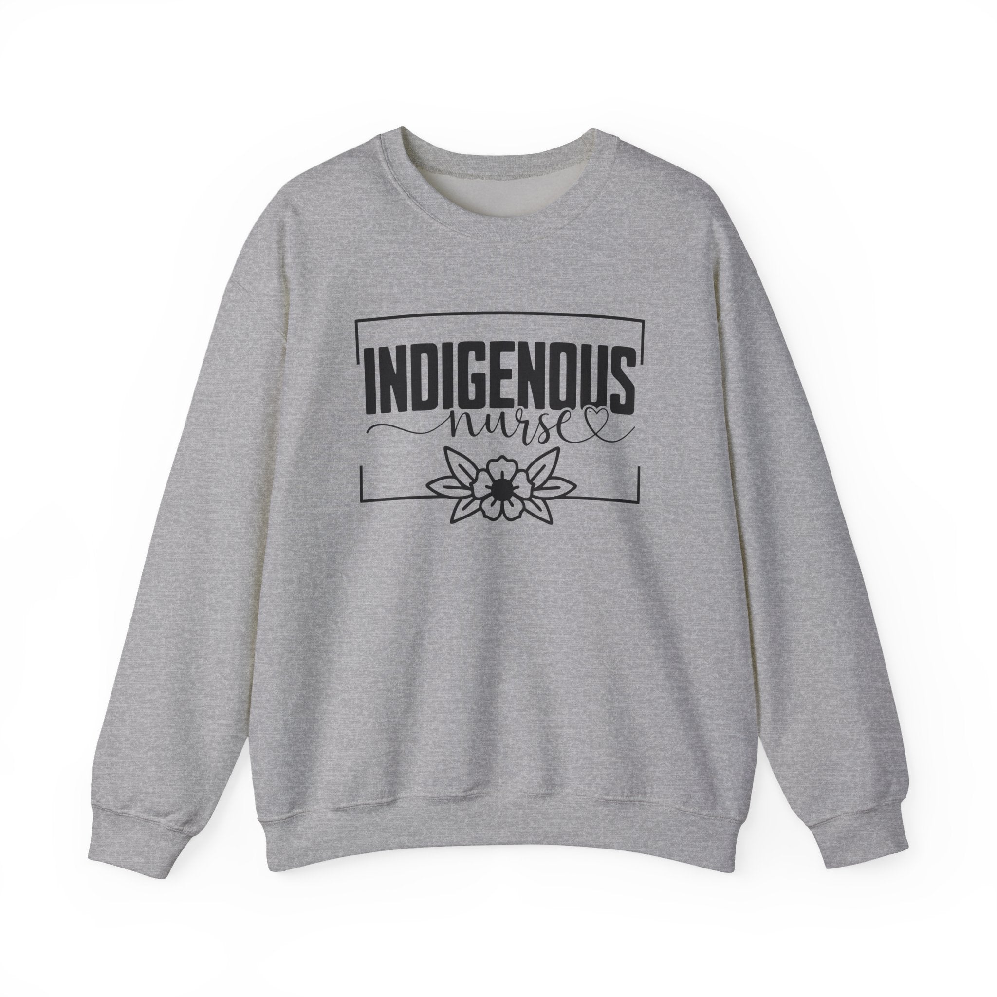 Indigenous Nurse Crewneck Sweatshirt - Cozy & Empowering Apparel for Healthcare Professionals