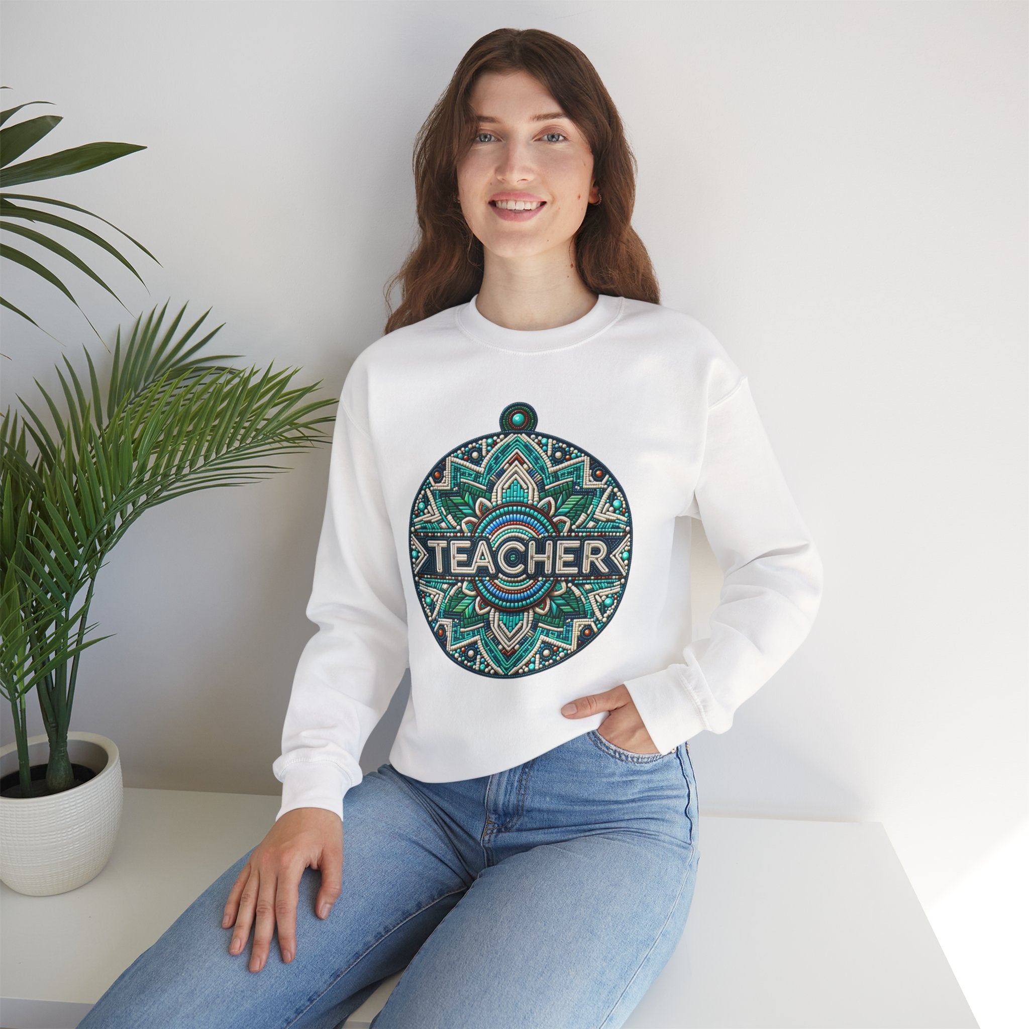 Teacher Mandala Sweatshirt - Cozy Gift for Educators