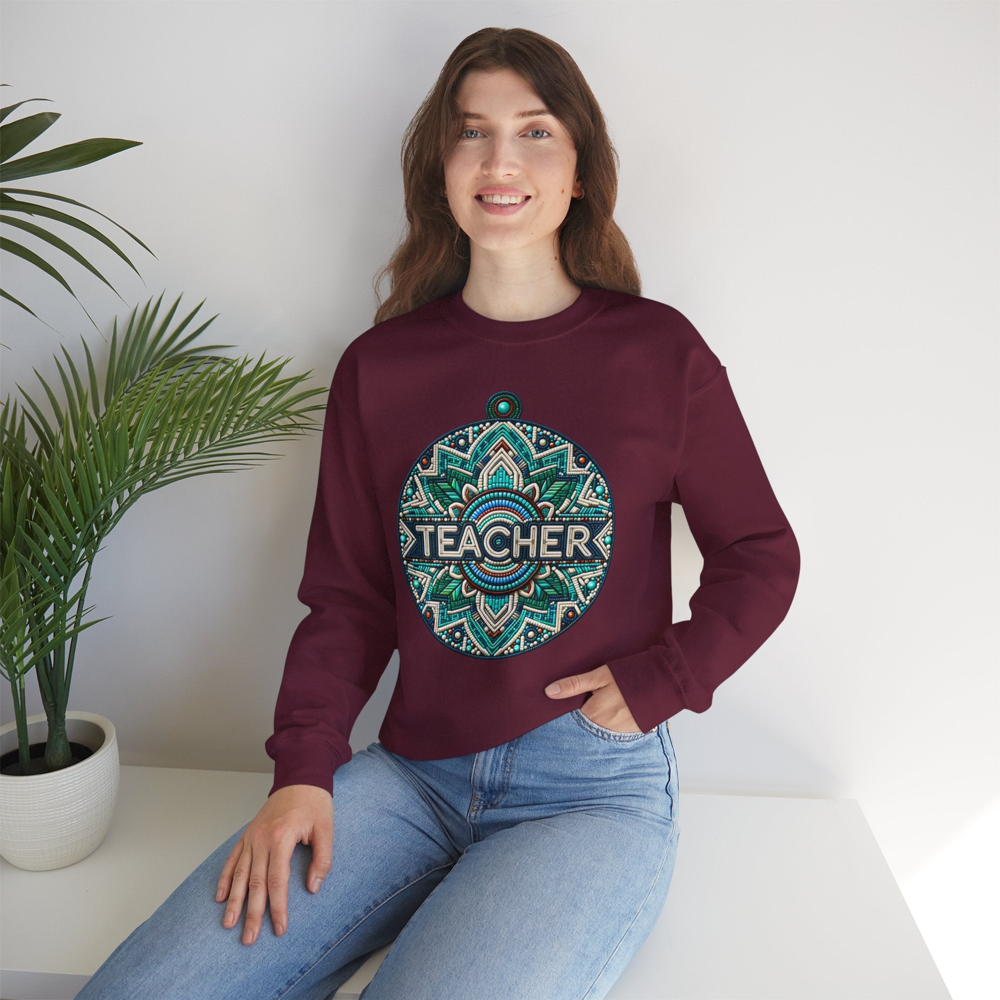 Teacher Mandala Sweatshirt - Cozy Gift for Educators